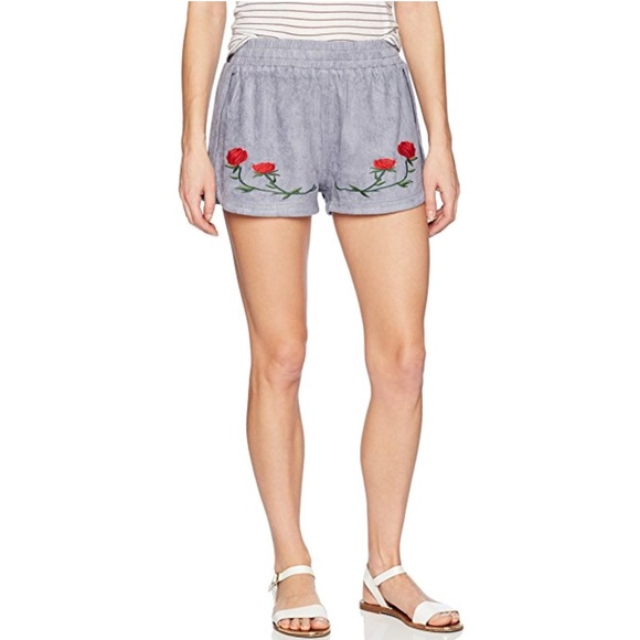 Boutique Pants - Bohemian Floral Embroidery Shorts